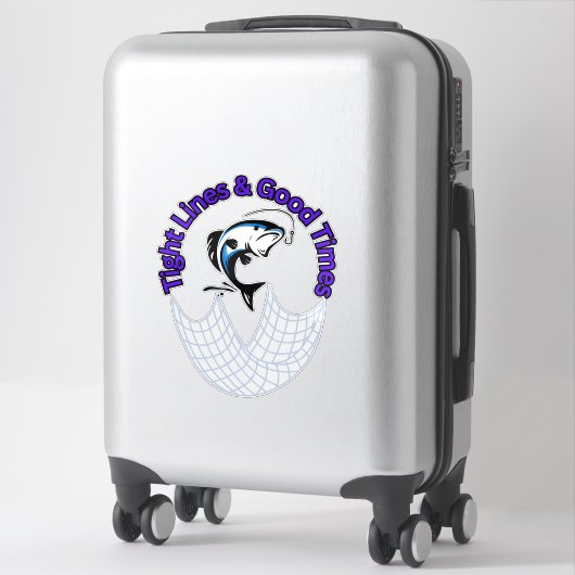 Strakke lijnen en goede tijden sticker (Koffer)