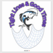 Strakke lijnen en goede tijden sticker (Vel)