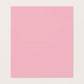 Strakke makelaar (roze) visitekaartje (Binnenkant ongevouwen)