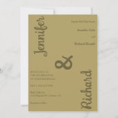 Strakke Minimalistische Trouwkaart Kaart (Voorkant)