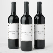 Strakke Moderne Abstracte Aangepaste Fles Etiket (Flessen)