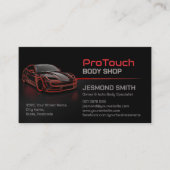 Strakke moderne carrosserie  visitekaartje (Voorkant)