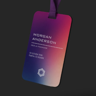 Strakke moderne  gradient ombre professioneel badge