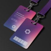 Strakke moderne  gradient ombre professioneel badge