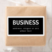 Strakke moderne merk- of bedrijfsnaam | Zwart & Wi Etiket (Insitu)