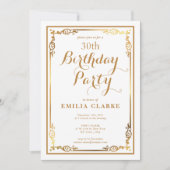 Strakke moderne verjaardagsfeestuitnodigingen voor kaart (Voorkant)
