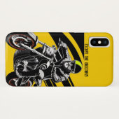 Strakke motorrijder versnelt Case-Mate iPhone case (Achterkant (horizontaal))