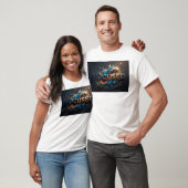 Strakke Navy FOCUSED Grafische T-shirt (Unisex)