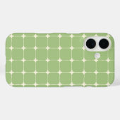 Strakke Neutrale Raster Minimalistische Saliegroen Case-Mate iPhone Case (Achterkant (horizontaal))