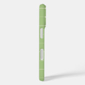 Strakke Neutrale Raster Minimalistische Saliegroen Case-Mate iPhone Case (Achterkant / Rechts)
