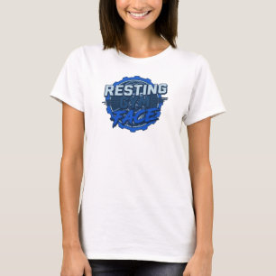 Strakke ONTSPANNEN GYM GEZICHT Wearable Art T-shirt