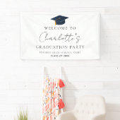 Strakke Professionele Afstudeerhoed Viering Spandoek (Insitu)