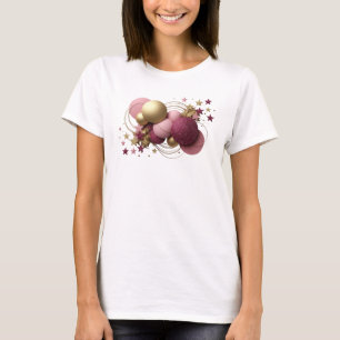 Strakke Rode ABSTRACTE KUNST Statement T-shirt