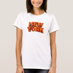 Strakke Rode NEW YORK T-shirt