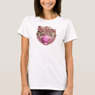 Strakke Rode QUEEN MODE ON Print T-shirt