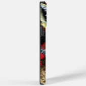 Strakke Rood en Goud Vos Minimalistisch Case-Mate iPhone Case (Achterkant / Rechts)