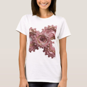 Strakke Roze ABSTRACTE KUNST Modern Ontwerp T-shirt