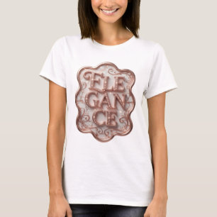 Strakke Roze ELEGANTIE Grafisch ontwerp T-shirt
