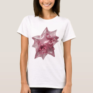 Strakke Roze STER VORMEN Design T-shirt