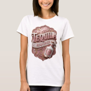 Strakke Roze TEQUILA NODIG Maatwerk T-shirt