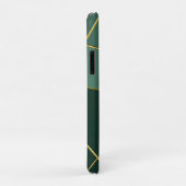Strakke Saliegroene Asymmetrische Geometrische Case-Mate iPhone Case (Achterkant/rechts)