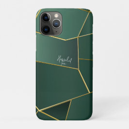 Strakke Saliegroene Asymmetrische Geometrische Case-Mate iPhone Case
