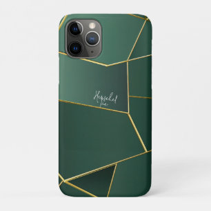 Strakke Saliegroene Asymmetrische Geometrische Case-Mate iPhone Case