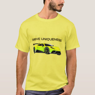 Strakke sportwagen Modern snelheidsontwerp T-shirt