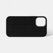 Strakke Stealth Zwarte Koolstof Micro Tech Textuur iPhone Hoesje (Achterkant horizontaal)