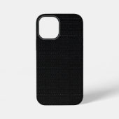 Strakke Stealth Zwarte Koolstof Micro Tech Textuur iPhone Hoesje (Achterkant)