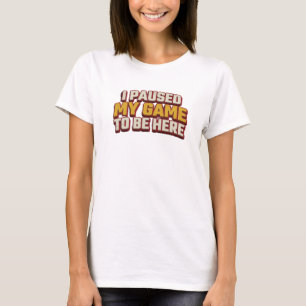 Strakke & Stijlvolle GEPauzeerd SPEL KOMT HIER Cre T-shirt