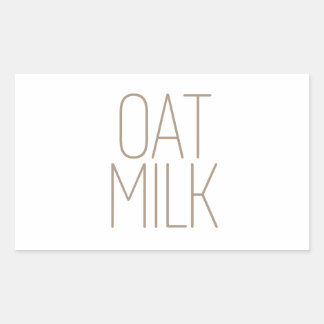 Strakke Tan Haver Melk Rechthoekige Sticker