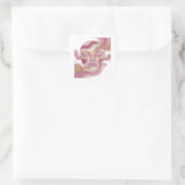 Strakke Zilveren Sticker Afdruk (Tas)