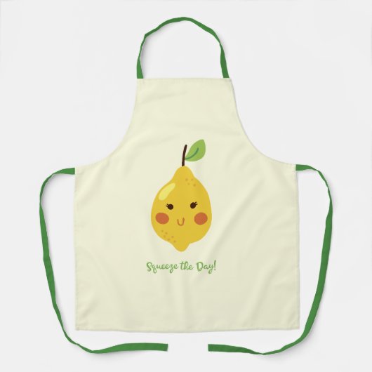 Straks knijp Punny Lemon Schort (Voorkant)