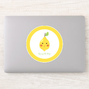 Straks knijp Punny Lemon Sticker