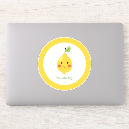 Straks knijp Punny Lemon Sticker (Computer)