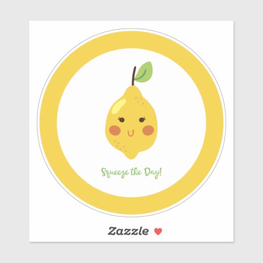 Straks knijp Punny Lemon Sticker (Vel)