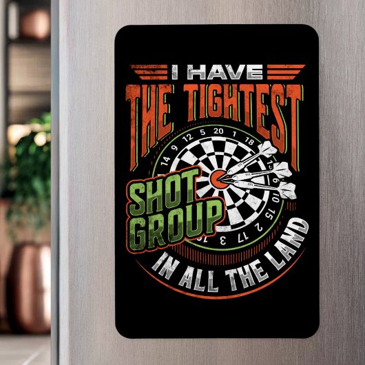 Strakste Shot Groep - Dart Fan Magneet