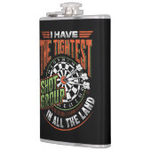 Strakste Shot Group in de Land Dart Flask 8 oz. Heupfles (Links)