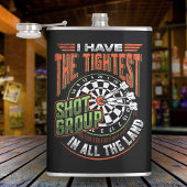 Strakste Shot Group in de Land Dart Flask 8 oz. Heupfles