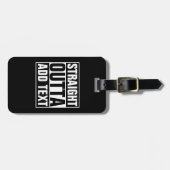 STRAKTE OUTTA - voeg hier jouw tekst/creëer eigen  Bagagelabel (Voorkant horizontaal)