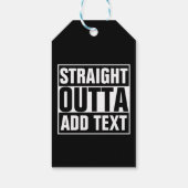 STRAKTE OUTTA - voeg hier jouw tekst/creëer eigen Cadeaulabel (Achterkant)