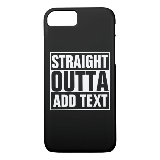 STRAKTE OUTTA - voeg hier jouw tekst/creëer eigen  Case-Mate iPhone Case (Achterkant)