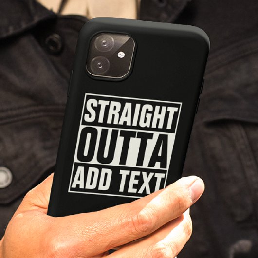 STRAKTE OUTTA - voeg hier jouw tekst/creëer eigen Case-Mate iPhone Case