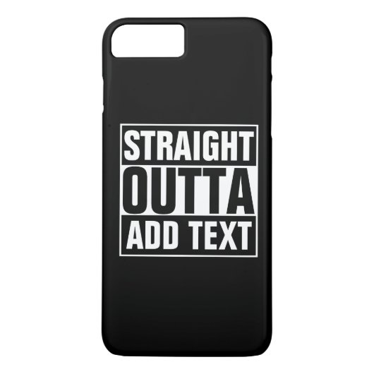 STRAKTE OUTTA - voeg hier jouw tekst/creëer eigen Case-Mate iPhone Case (Achterkant)