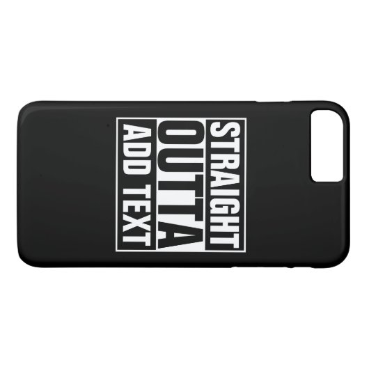 STRAKTE OUTTA - voeg hier jouw tekst/creëer eigen Case-Mate iPhone Case (Achterkant (Horizontaal))