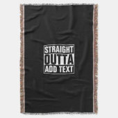 STRAKTE OUTTA - voeg hier jouw tekst/creëer eigen  Deken (Voorkant Verticaal)