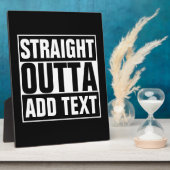 STRAKTE OUTTA - voeg hier jouw tekst/creëer eigen  Fotoplaat (Zijkant)