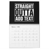 STRAKTE OUTTA - voeg hier jouw tekst/creëer eigen  Kalender (Feb 2026)