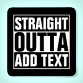 STRAKTE OUTTA - voeg hier jouw tekst/creëer eigen  Kartonnen Onderzetters